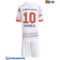 Fotballdrakt Barn Bayern Munich Jamal Musiala #10 Bortedraktsett 2025-26 Kortermet (+ Korte bukser)